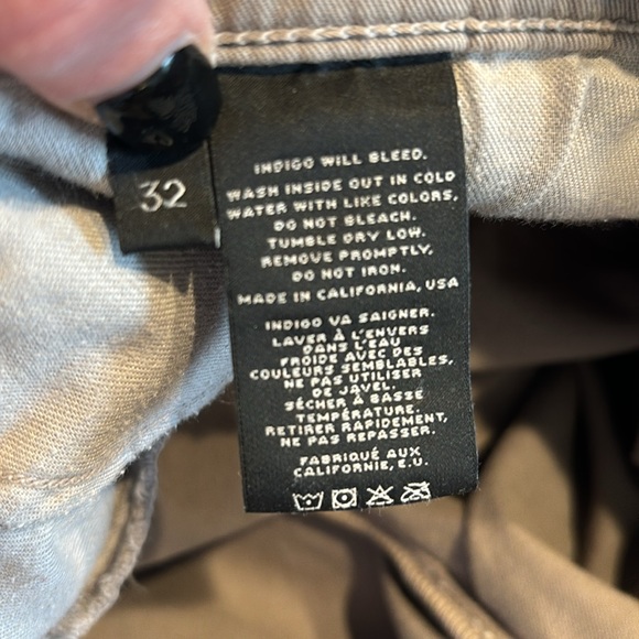 J brand low rise stretch cargo with ankle zip - Picture 3 of 5